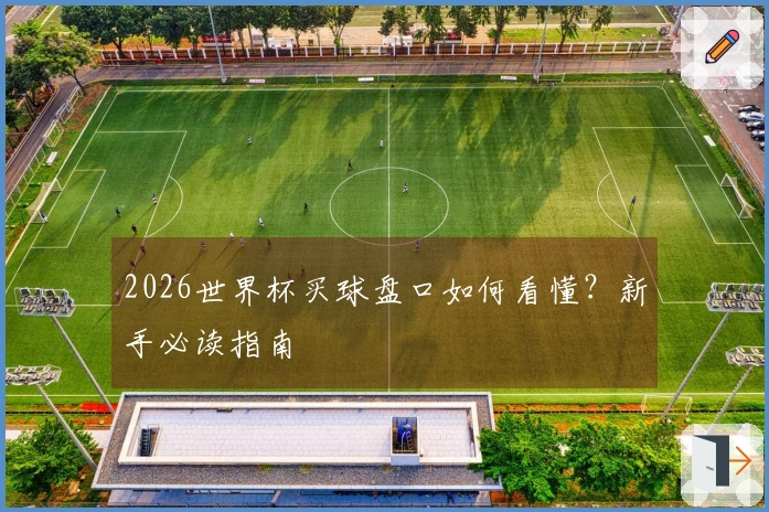 2026世界杯买球盘口如何看懂？新手必读指南